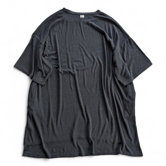 Foxy Kind Out of Pocket Oversized Ribbed Lounge Dress Black M - Picture 5 of 12